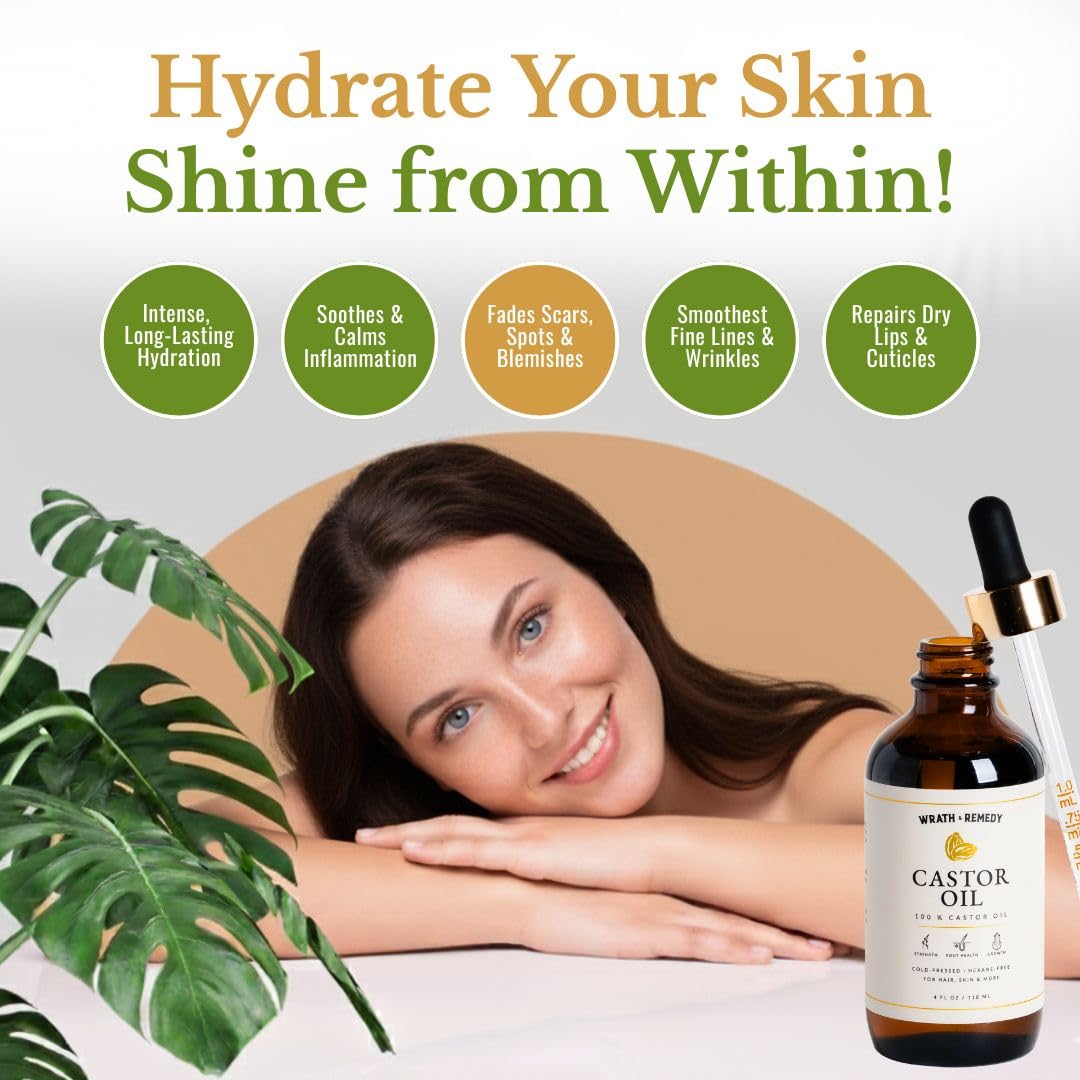 Wrath &amp; Remedy® 100% Pure Organic Castor Oil