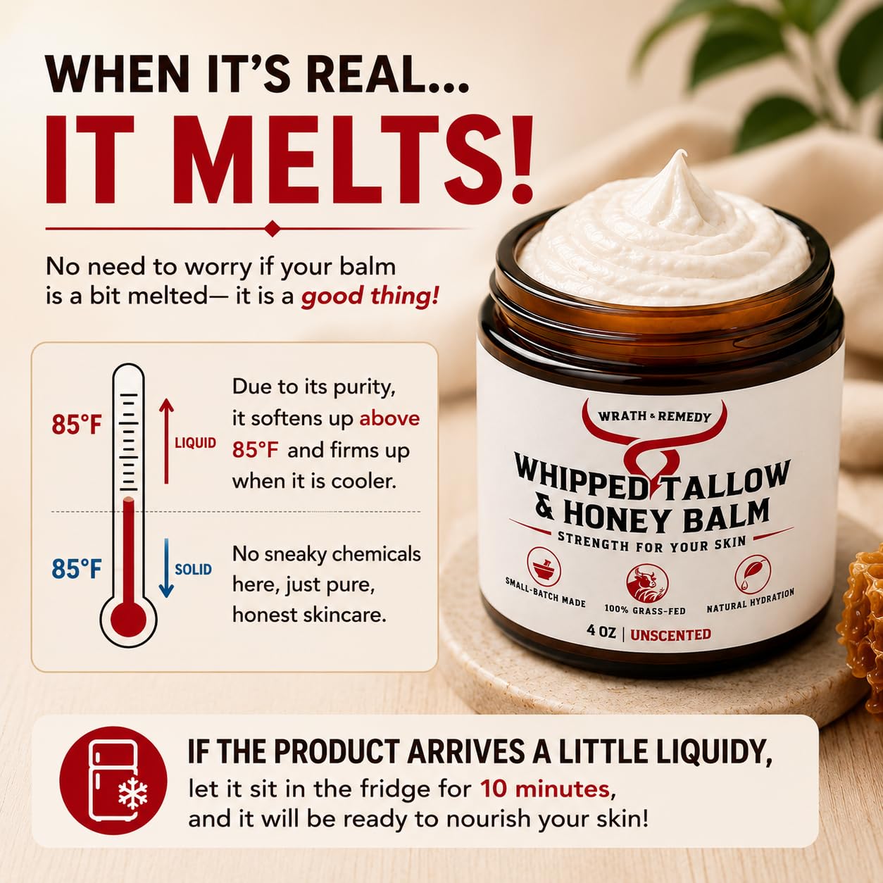 Wrath &amp; Remedy® Whipped Tallow &amp; Honey Balm