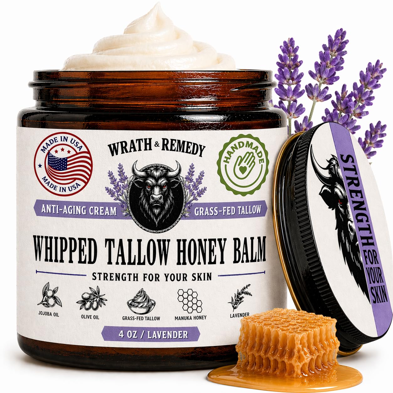 Wrath &amp; Remedy® Whipped Tallow &amp; Honey Balm
