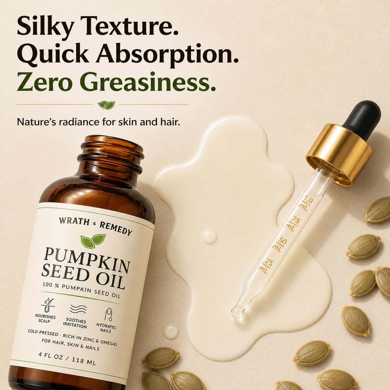 Wrath &amp; Remedy® Organic Pumpkin Seed Oil