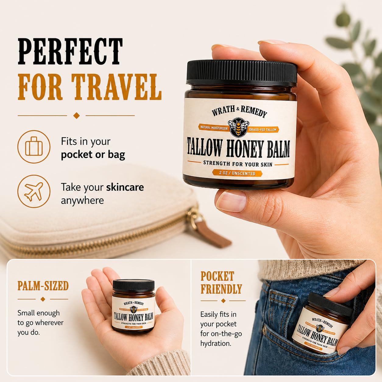 Wrath &amp; Remedy® Tallow &amp; Beeswax Balm - 2oz