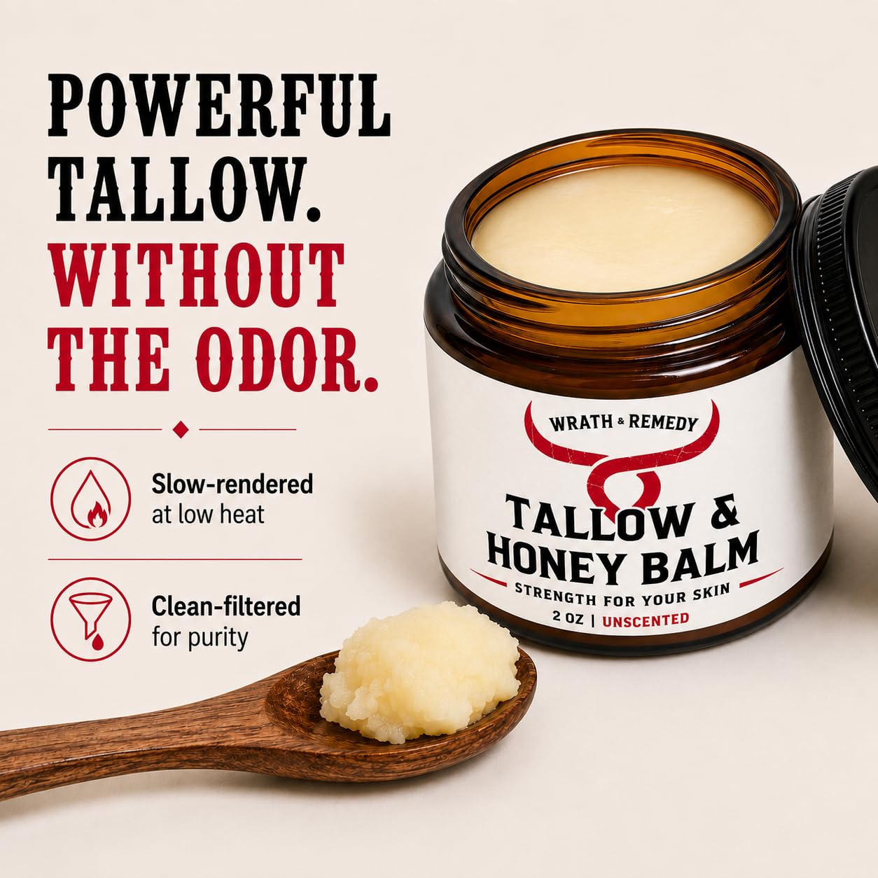 Wrath &amp; Remedy® Tallow &amp; Beeswax Balm - 2oz