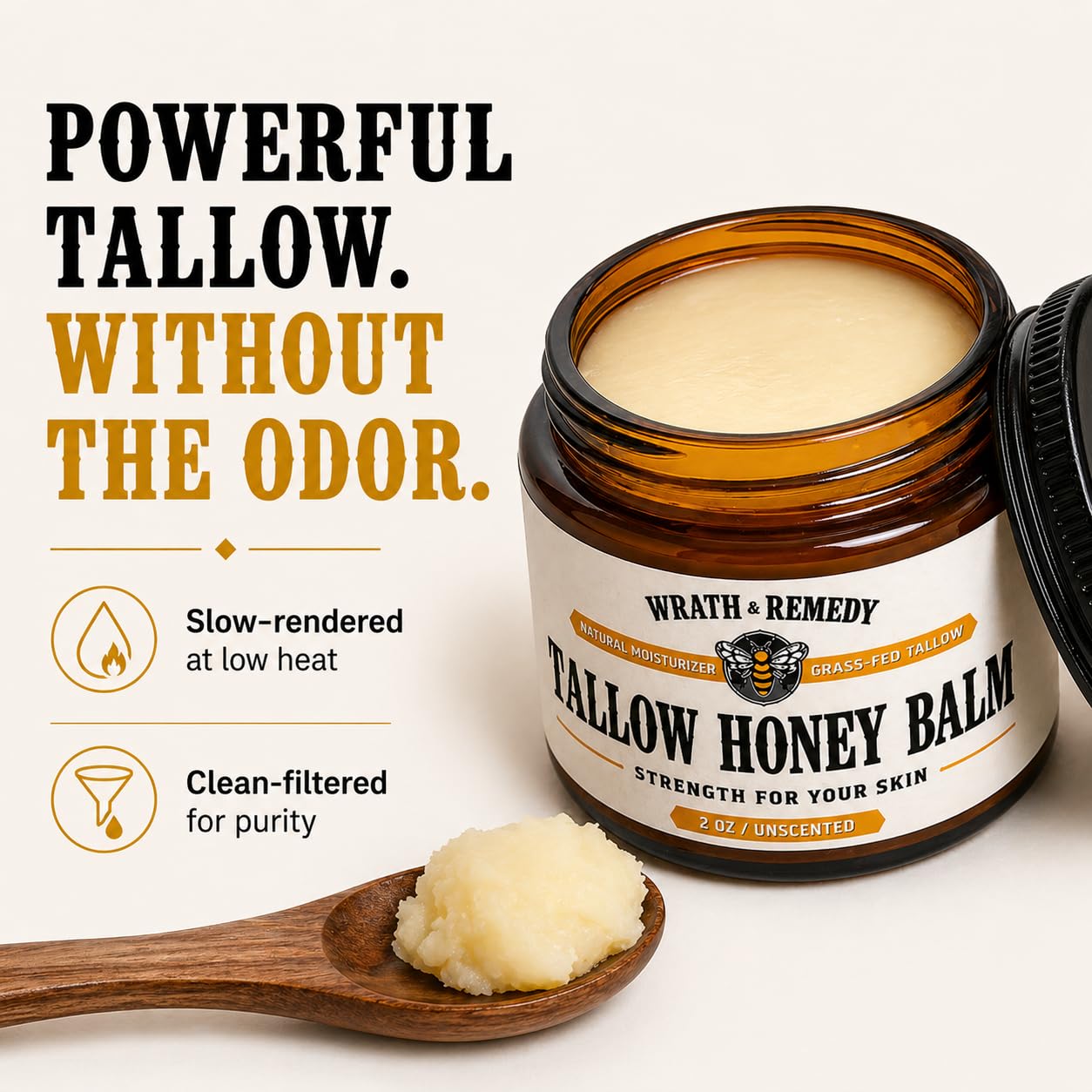 Wrath &amp; Remedy® Tallow &amp; Beeswax Balm - 2oz
