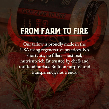 Wrath &amp; Remedy® 100% Grass-Fed Cooking Tallow