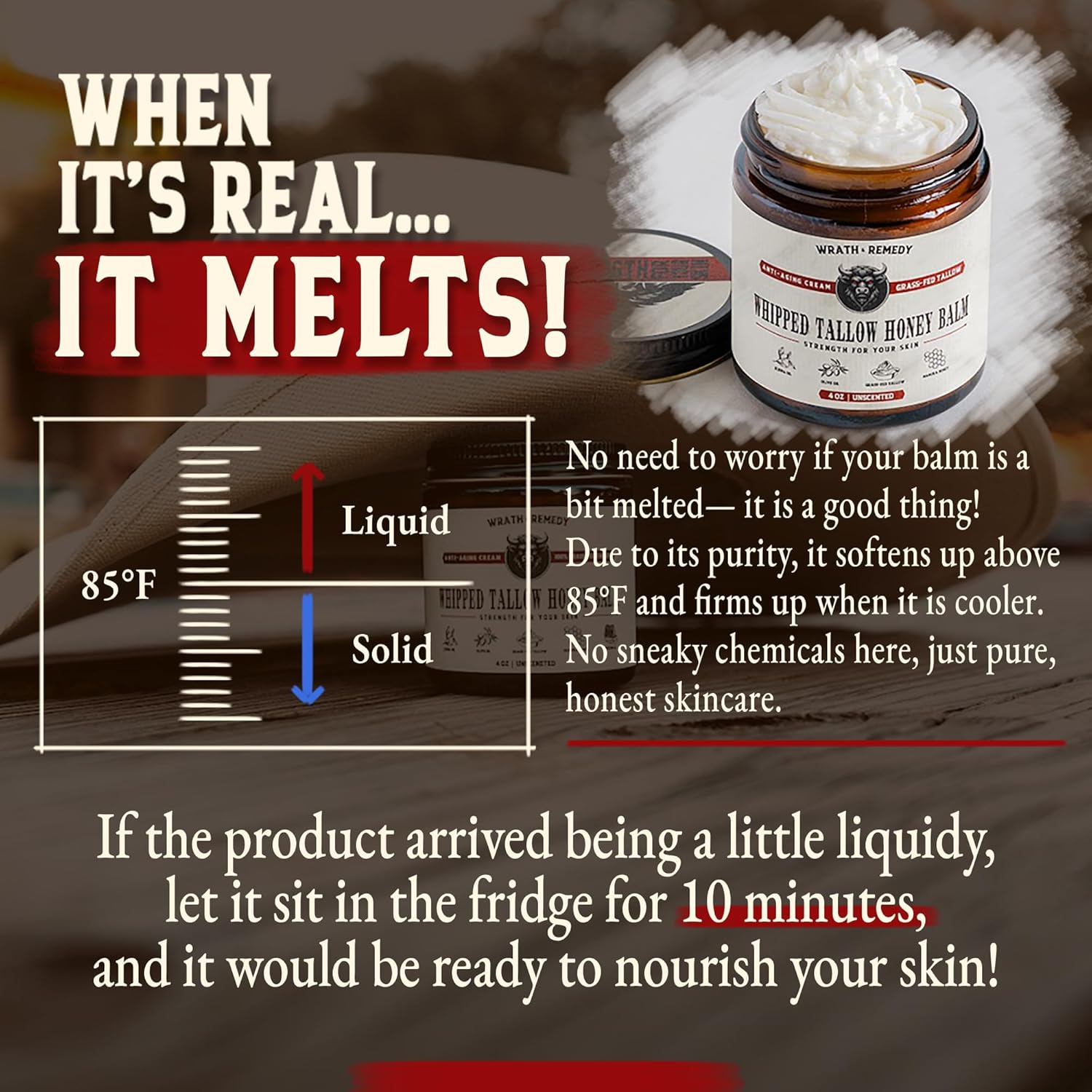 Wrath &amp; Remedy® Whipped Tallow &amp; Honey Balm