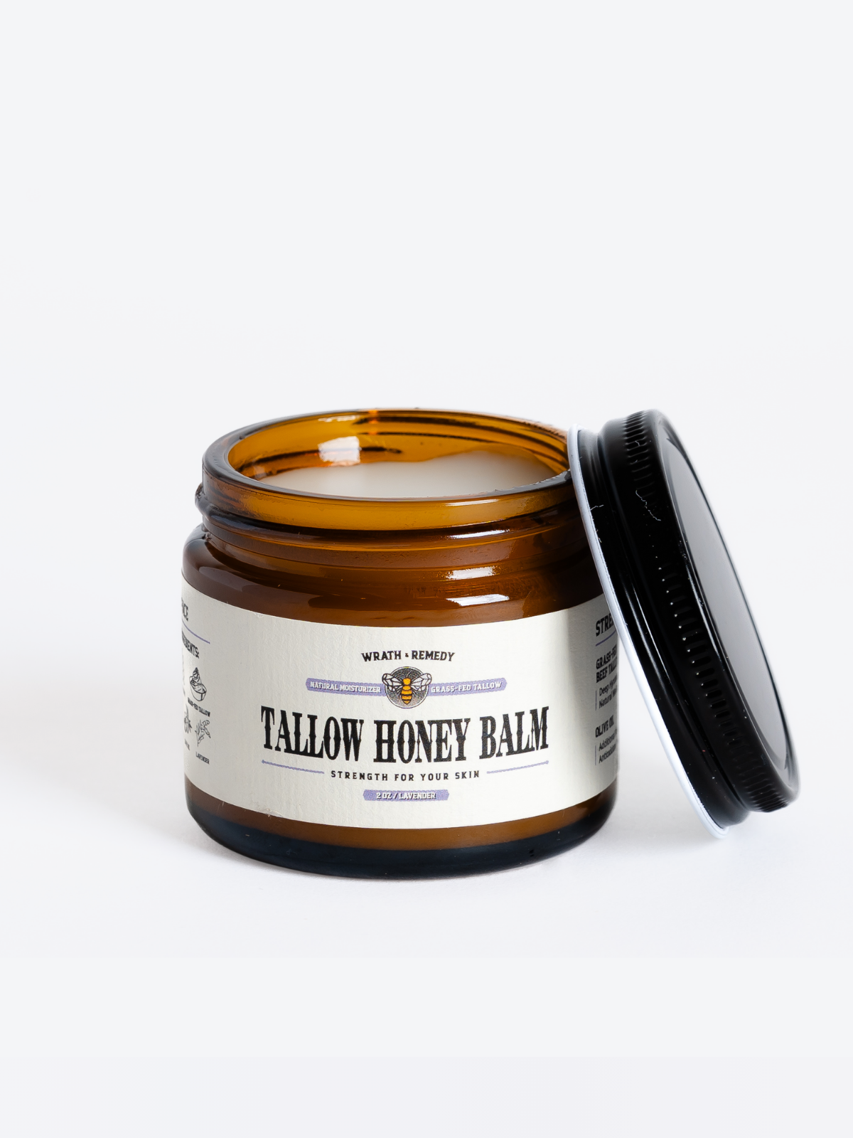<p>Grass-fed tallow and honey deliver timeless moisture and comfort.</p>