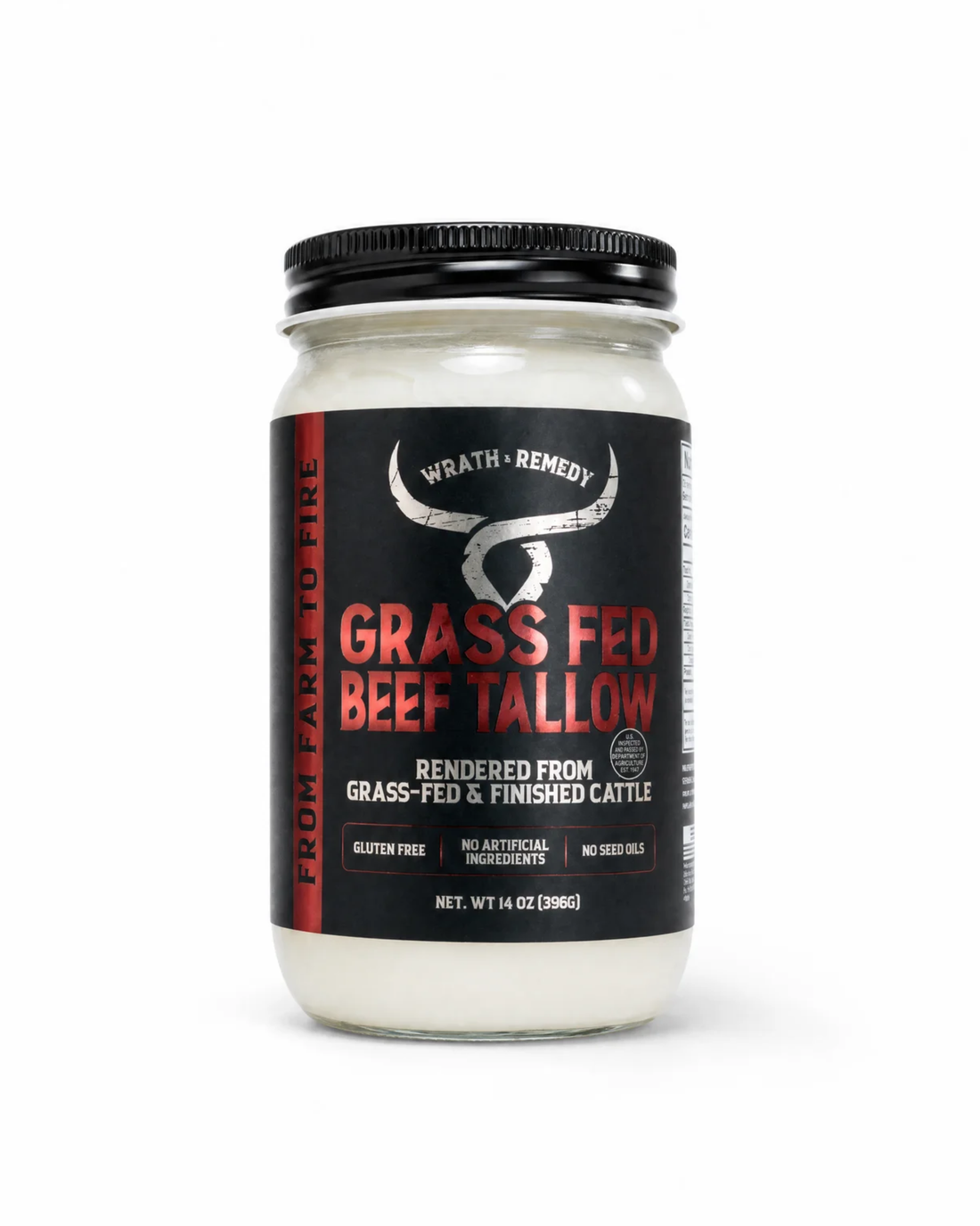 Wrath &amp; Remedy® 100% Grass-Fed Cooking Tallow