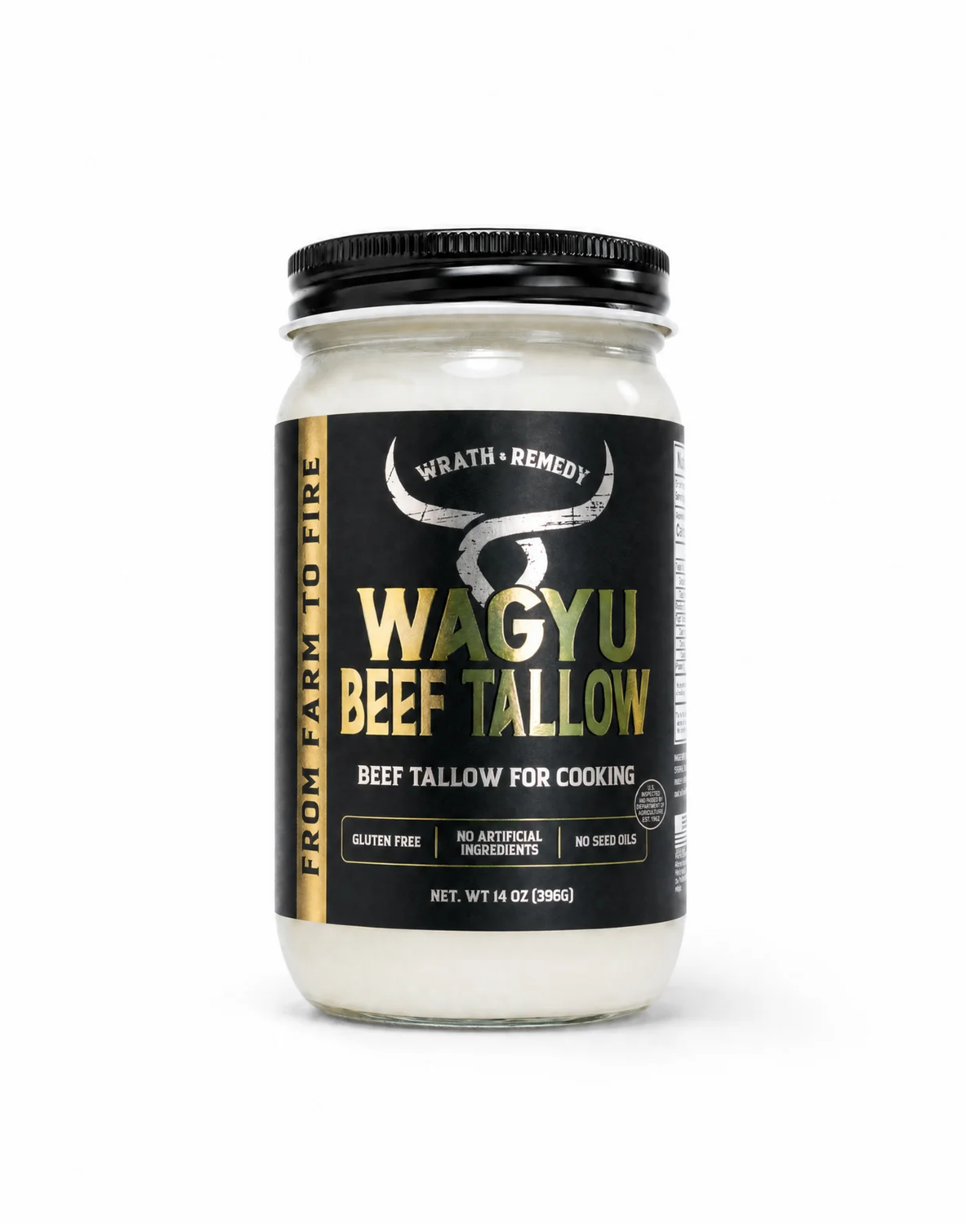 Wrath &amp; Remedy® 100% Grass-Fed Cooking Tallow