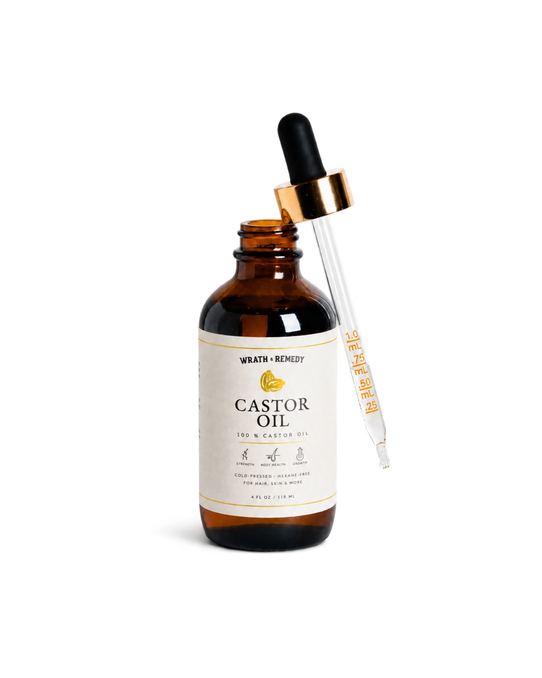 Wrath &amp; Remedy® 100% Pure Organic Castor Oil