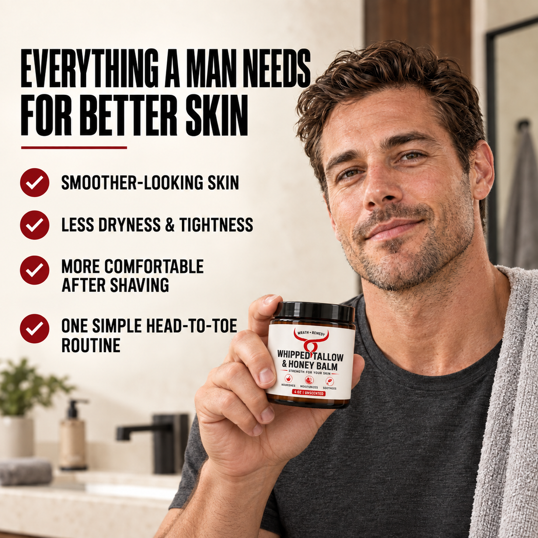 Wrath &amp; Remedy® Whipped Tallow &amp; Honey Balm
