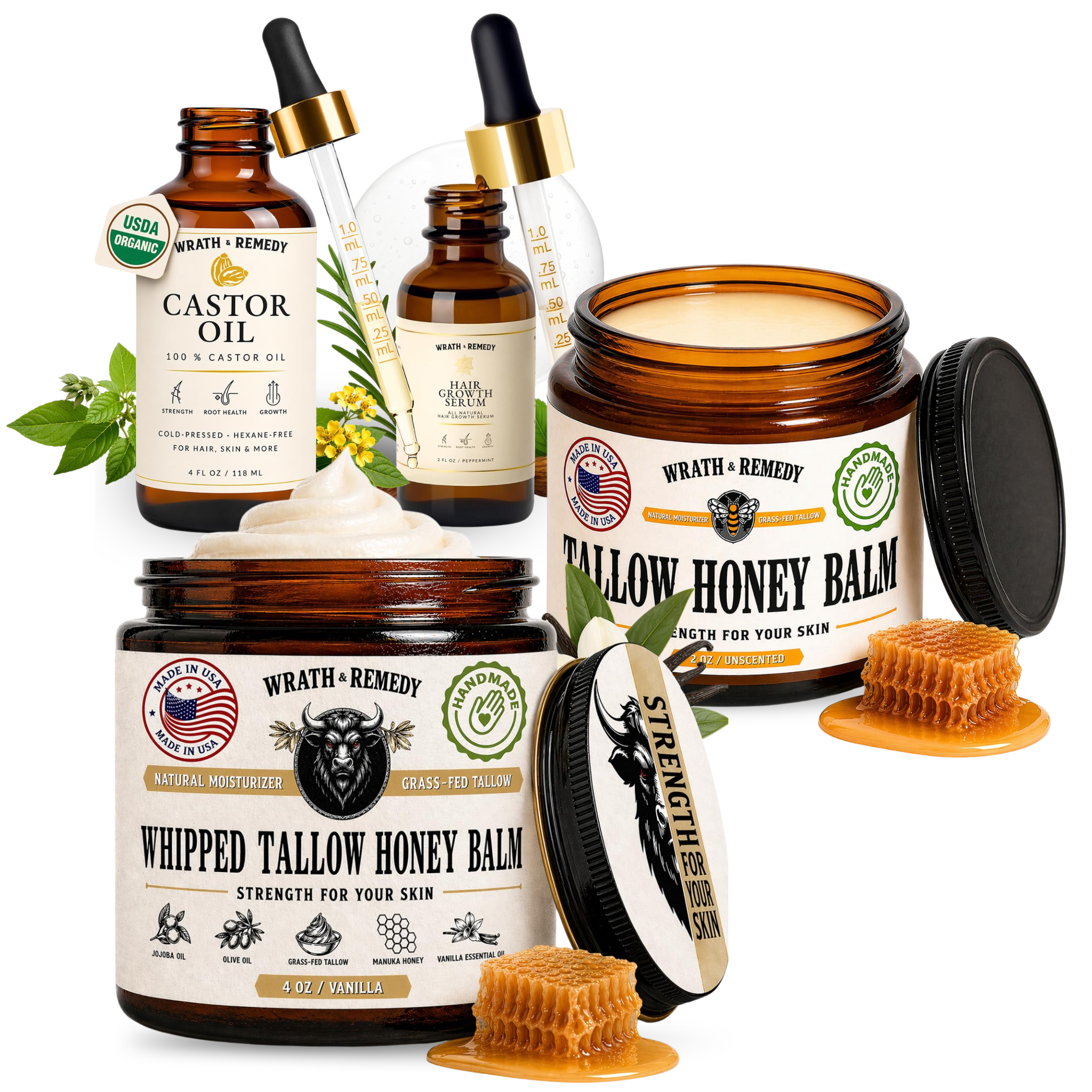 Wrath &amp; Remedy® Whipped Tallow &amp; Honey Balm