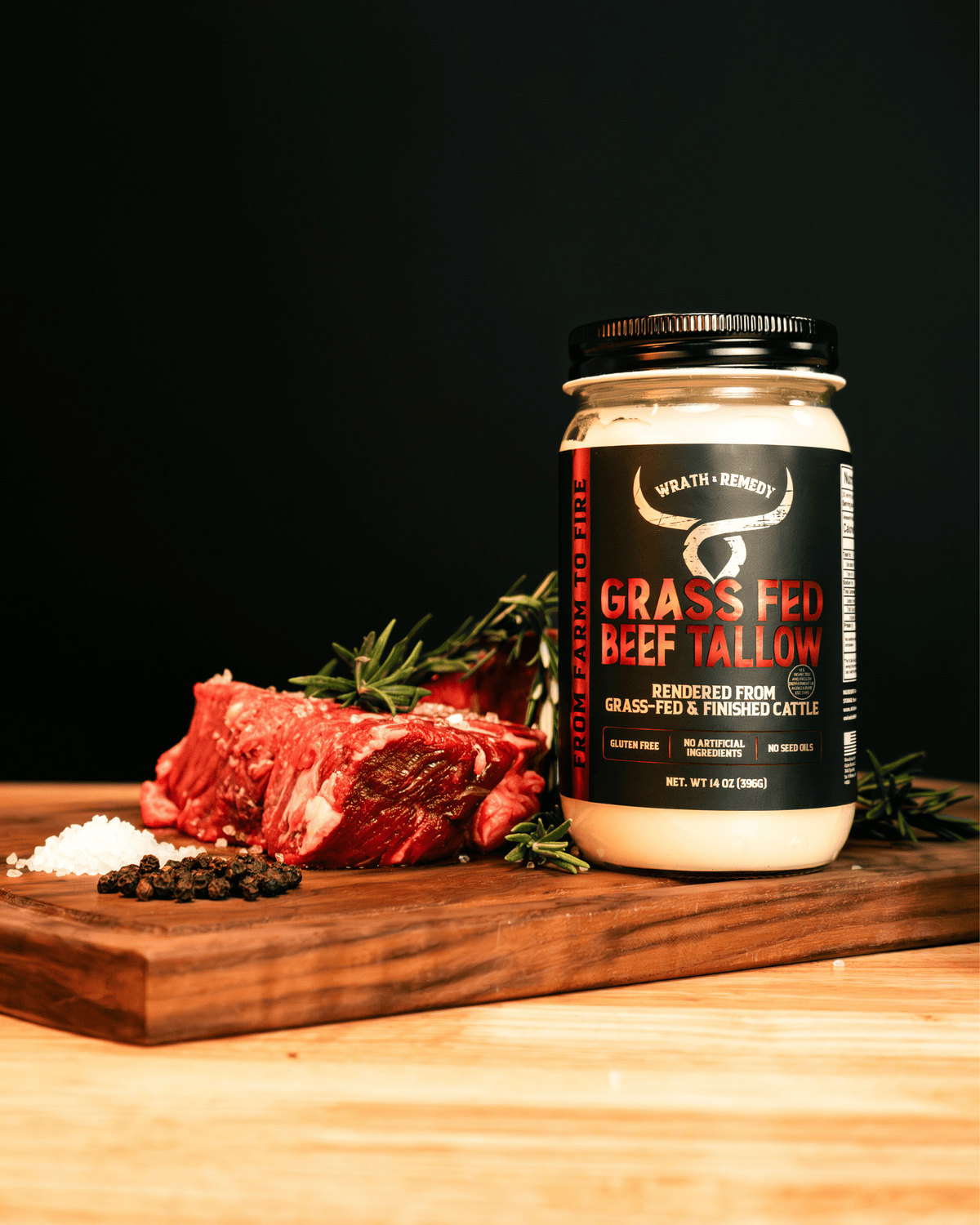 Wrath &amp; Remedy® 100% Grass-Fed Cooking Tallow